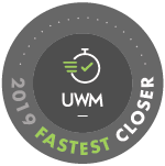 UWM fastest closer logo